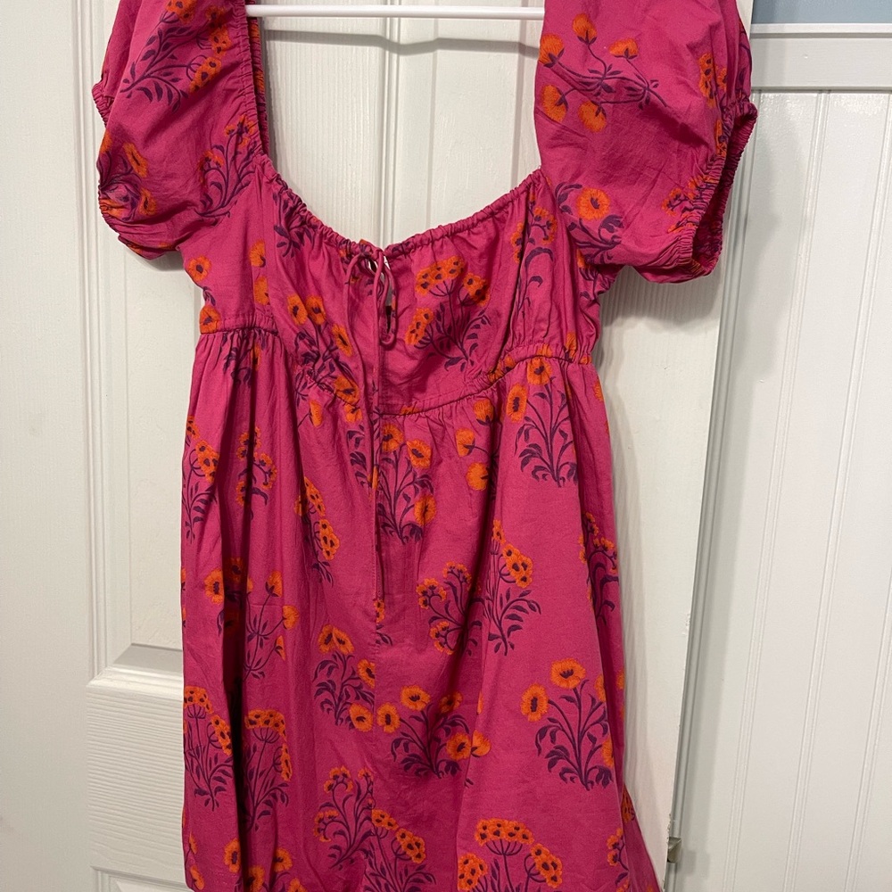 Urban Outfitters Pink and Orange Floral jumper